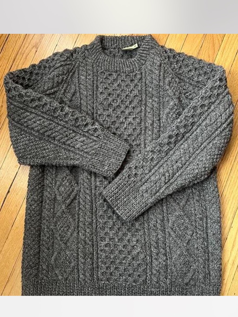 Aran Handknits Pure New Wool Magee Clan Irish Sweater